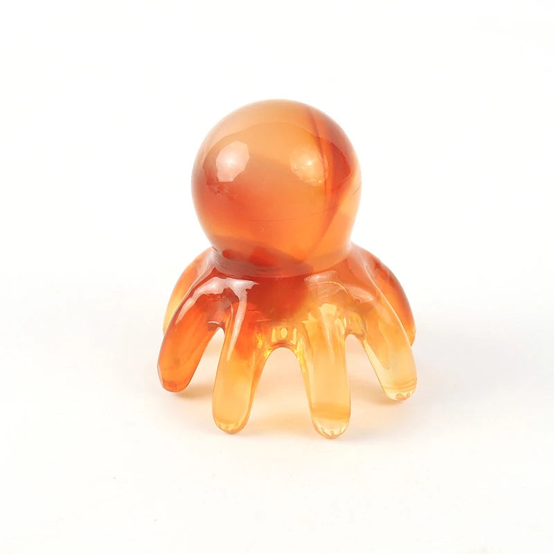 Resin Octopus Scalp, Head and Neck Massager