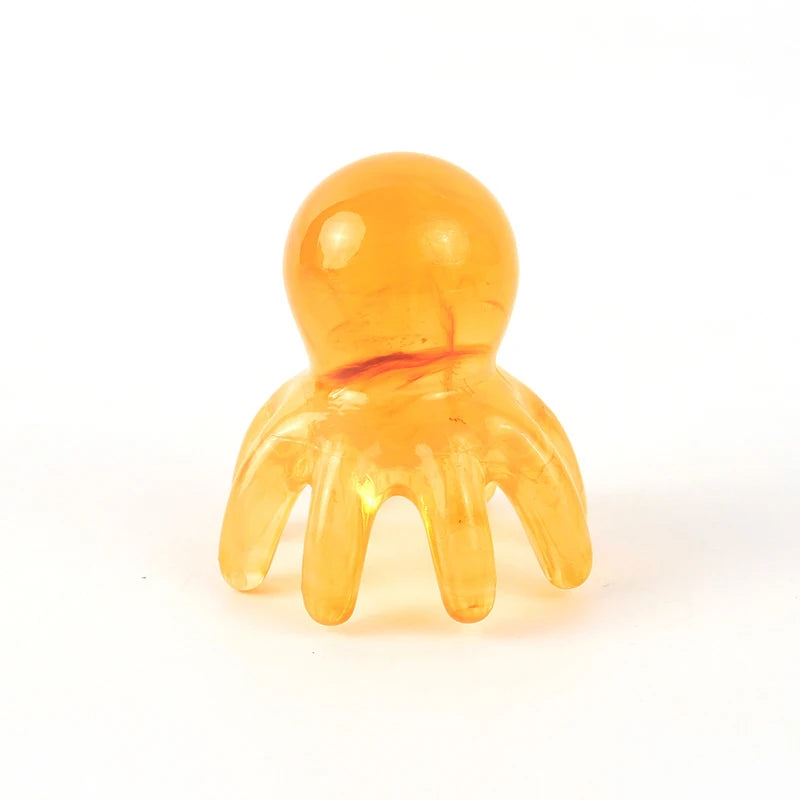 Resin Octopus Scalp, Head and Neck Massager